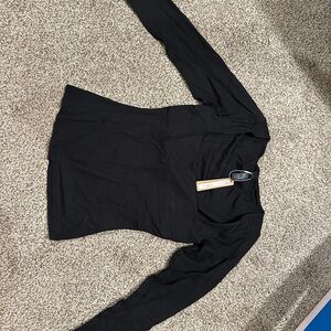 SKIMS Black Long Sleeve Top